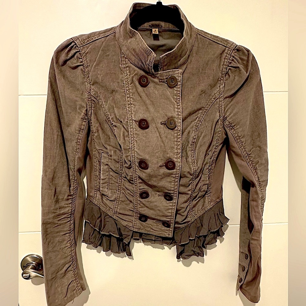 ‼️FREE PEOPLE CORDUROY PEPLUM JACKET‼️ SIZE XS